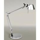 Luminaria de Mesa Metal Cromado Fosco Pier HJ6034
