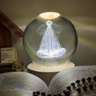 Luminária de Mesa Nossa Senhora Aparecida 3D LED bola Abajour Luminária de Mesa Nossa Senhora Aparecida 3D LED bola Abajour