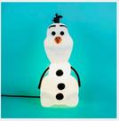 Luminária De Mesa Olaf Frozen Disney Abajur Bivolt 3D Led Menino Menina Decorativa Casa Sala Quarto Escritório Rack Estante Aparador Enfeite