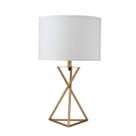 Luminária de Mesa ORE Ester Dourado Fosco Estilo Meados do Século 67 cm