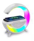 Luminária de Mesa Smart com Bluetooth, AltoFalante Embutido, Carregador Sem Fio Por Indução, LED Controle Touch Branco Luminária de Mesa Smart com Bluetooth, AltoFalante Embutido, Carregador Sem Fio Por Indução, LED Controle Touch Branco