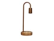Luminária de Mesa Taschibra Flam Metal/Madeira E27 Bivolt
