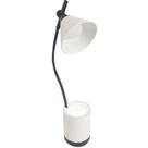 Luminaria de Mesa Touch Flexivel Abajur Led Porta Objetos Iluminado Articulada Organizador 3 Cores Suporte Lapis Canetas Material Home Office Escritor