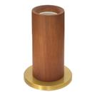Luminária de Mesa WOOD Romalux 13,1xØ8,5cm Madeira e Alumínio