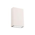 Luminária de Parede Arandela LED Double Externa Facho Duplo 3000K 4W IP65 Branco/Preto