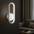 Luminária De Parede Arandela Led Interna Sala Quarto Lavabo Cozinha Corredor Closet 12W 3000K Bivolt