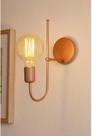 Luminária de Parede Arandela Slim E27 Escritório Abajur de Cabeceira Quarto Recepção Rose Gold