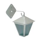Luminária De Parede Colonial Alumínio Fundido Branca 19x6cm Luminária De Parede Colonial Alumínio Fundido Branca 19x6cm
