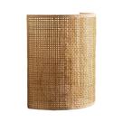 Luminária De Parede De Rattan Com Iluminação LED Para Sala De Estar, Quarto, Cabeceira E Corredor,