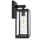 Luminária de Parede Externa MAXvolador Preta Fosca à Prova d'Água 33cm