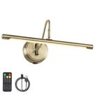 Luminária de parede JOOSENLUX 16,5 polegadas sem fio regulável em bronze antigo Luminária de parede JOOSENLUX 16,5 polegadas sem fio regulável em bronze antigo