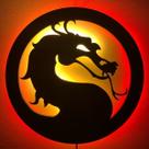 Luminária de parede Mortal Kombat 33cm