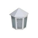 Luminária de Parede Veneza Alumínio Fundido Branco 19x12cm Ouro Minas