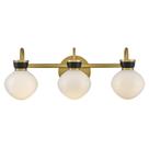 Luminária de Penteadeira Lark Lucy Média com 3 Lâmpadas em Latão Laqueado Luminária de Penteadeira Lark Lucy Média com 3 Lâmpadas em Latão Laqueado