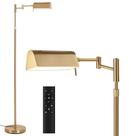 Luminária de Piso SUNMORY LED Dimerizável 16W Dourada com Controle Remoto