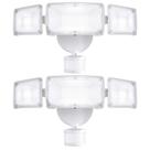 Luminária de Segurança AWSENS 3 Cabeças 40W 3800LM Sensor de Movimento