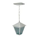 Luminária de Teto Colonial Alumínio Fundido Branca 19x6cm