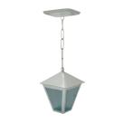 Luminária de Teto Colonial Alumínio Fundido Branca 19x6cm