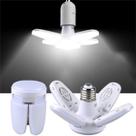 Luminária De Teto Dobrável Lâmpada De Pétalas 6000K 28w Para Quarto / Sala De Estar / Casa / E27 Mini Luz De Folhas
