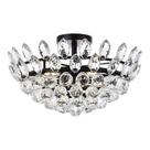 Luminária de Teto Embutida Elegante Emilia 46cm Cristal Preto