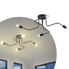 Luminária de Teto Estilo Industrial Plafon Cronos 4 Lâmpadas E27 - Taschibra