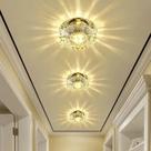 Luminária De Teto LED De Cristal Para Sala De Estar, Corredor, Varanda E Iluminação Decorativa