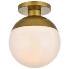 Luminária de Teto Living District LD6060BR Vidro Ferro 110V