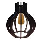 Luminária De Teto Madeira Bivolt E27 Sala Quarto Mesa Ilha Balcão Pequim G Preto Luminária De Teto Madeira Bivolt E27 Sala Quarto Mesa Ilha Balcão Pequim G Preto