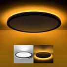 Luminária de Teto Matane LED Dimerizável 30 cm com Luz Noturna Luminária de Teto Matane LED Dimerizável 30 cm com Luz Noturna