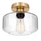 Luminária de teto MaxVolador Industrial Semi Flush Mount Gold
