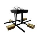 Luminária De Teto Moderna Nórdica Com 4 Luzes, Base Para Lâmpada E27, Ideal Para Sala De Estar,