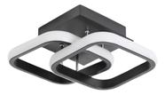Luminária De Teto Ou Parede Plafon Duplo Quadrado Led 3 Em 1 Luminária De Teto Ou Parede Plafon Duplo Quadrado Led 3 Em 1