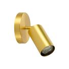 Luminária De Teto Parede Spot Orientável Sobrepor 1xGU10 Alumínio Dourado Lixado Bivolt Moderno Sala Cozinha Gourmet