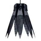 Luminária de Teto Pendente Ciclame em MDF Bivolt 100W Preta Lenobre Luminária de Teto Pendente Ciclame em MDF Bivolt 100W Preta Lenobre