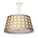 Luminaria de Teto Pendente Cone Recorte Palha 50x25 Bronze Luminaria de Teto Pendente Cone Recorte Palha 50x25 Bronze