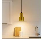 Luminária de Teto Pendente Industrial Iluminação Moderno Quarto Cozinha Dourada E27X1