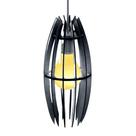 Luminária de Teto Pendente Luminária Teto Tipo Pendente Turquesa Mdf Bivolt Preto Lenobre