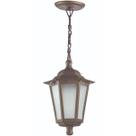 Luminária de Teto Pendente Marrom Colonial com Lente Fosca Polipropileno Dital Linha Grega Luminária de Teto Pendente Marrom Colonial com Lente Fosca Polipropileno Dital Linha Grega