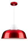 Luminária de Teto Pendente Meia Lua de Alumínio 37 cm Design Moderno Industrial RPX GO M1