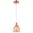 Luminária de Teto Pendente Mooca Cobre Rose Gold Retro Moderno E27 Bivolt Luminária de Teto Pendente Mooca Cobre Rose Gold Retro Moderno E27 Bivolt