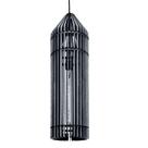 Luminária de Teto Pendente Torre para Lâmpada E27 Bivolt 100W Preta Lenobre