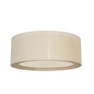 Luminária de Teto Plafon Cúpula Dupla Linho Pérola 40x16