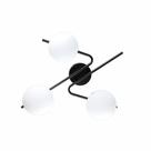 Luminária de Teto Plafon de Sobrepor Quarto Sala Barcelona 3 Lâmpadas E27 Bivolt