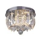Luminária de Teto Plafon Sobrepor LED Redondo Cristal e Acrílico Mini Gretta 30cm 18W 6500K