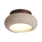 Luminária De Teto Redonda De Travertino Cremoso Para Varanda, Corredor, Estilo Meio Século