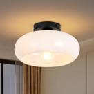 Luminária de teto WOKNOS, suporte semiembutido moderno de meados do século