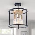 Luminária de teto zhkung Industrial Semi Flush Mount