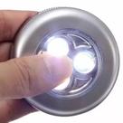 Luminária de Toque Redonda Armario Emergência Prata 3W LED