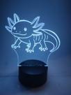 Luminária Decoração Axolote 16 cores e controle remoto