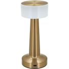 LUMINÁRIA DECORATIVA ABAJUR LED MESA USB METAL 21x9x9cm DOURADO LUMINÁRIA DECORATIVA ABAJUR LED MESA USB METAL 21x9x9cm DOURADO